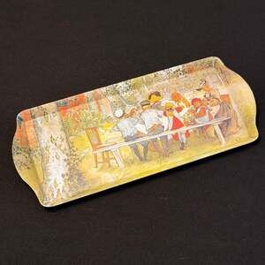 Breakfast Under The Big Birch by Carl Larsson Melamine Tray 16”x 7”